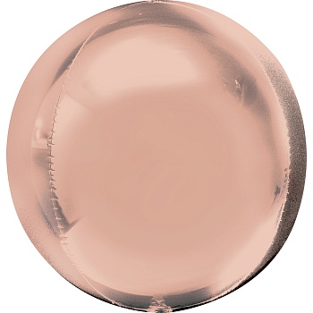 А 3D СФЕРА Б/РИС 16" Металлик Rose Gold