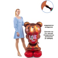А ФИГУРА/P70 AIR Мишка с сердцем LOVE
