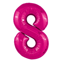 Р ЦИФРА 8 40" Металлик Fuchsia
