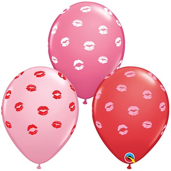 Шелк 11" Губы Red Rose Pink/Q