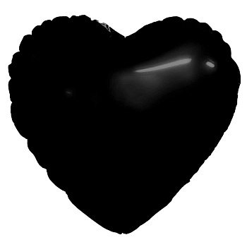 Р Б/РИС СЕРДЦЕ 9" Пастель Black