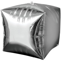 А 3D КУБ 15" Б/РИС Металлик Silver