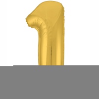 Р ЦИФРА 1 40" Металлик Gold