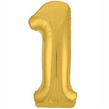 Р ЦИФРА 1 40" Металлик Gold
