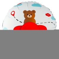 К 18" РУС ДР Мишка в самолете красном