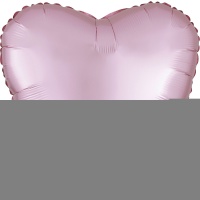 А Б/РИС СЕРДЦЕ 18" Сатин Pink