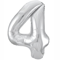 Р ЦИФРА 4 40" Металлик Silver