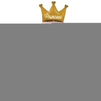 Г ЦИФРА 1 46" PRINCESS с короной розов