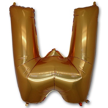 Г БУКВА W 40" Gold