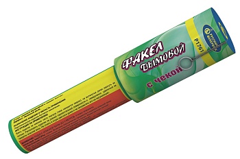Факел дымовой с чекой зеленый (оформлен для штучной продажи)  Р1761 1/18/4