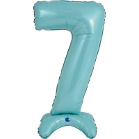 Г ЦИФРА 7 25" Pastel Blue на подставке