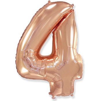 Ф ЦИФРА 4 40" Rose Gold