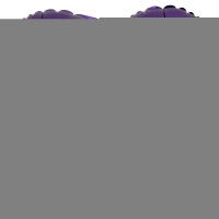 А Б/РИС СЕРДЦЕ 18" Сатин Purple Royale