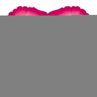 А Б/РИС СЕРДЦЕ 18" Металлик Fuchsia
