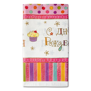 Скатерть п/э Сладкий Праздник 1,4х2,6м/А