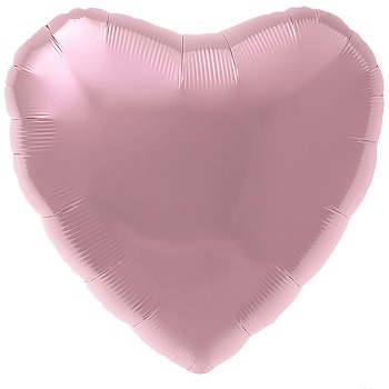 Р Б/РИС СЕРДЦЕ 18" Металлик Pink