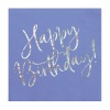 Салфетка Happy B'day! синяя 33см20шт/PD