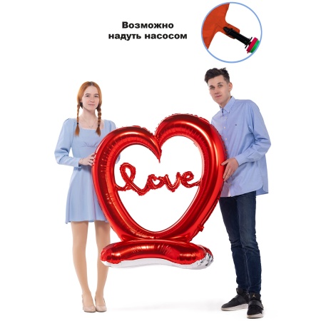 К ФИГУРА AIR Сердце с надписью LOVE