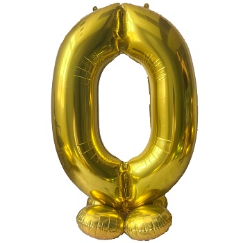 К ЦИФРА 0 65" Gold на подставке Макси