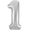 Р ЦИФРА 1 40" Металлик Silver