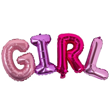 К БУКВЫ G-I-R-L 14" Мульти