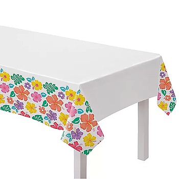 Скатерть п/э Лето Гибискусы 1,4x2,4м/А