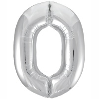Р ЦИФРА 0 40" Металлик Silver