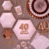 Тарелка Гламур Pink & RoseGold 27см 8штN