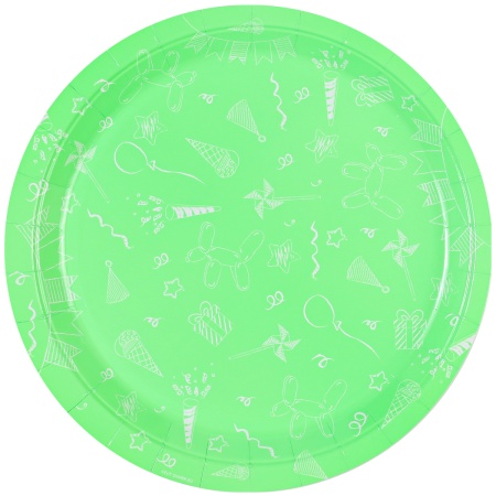 Тарелка Неон Party 23см 6шт/G
