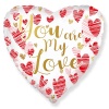Ф 18" YOU ARE MY LOVE Сердца
