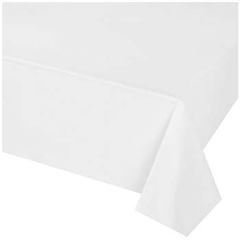 Скатерть п/э белая 1,4х2,75м/G