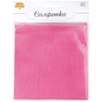 Салфетка ярко-розовая 33см 12шт/G