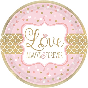 Тарелка Love Бриллиант 17см 8шт/A