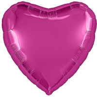 Р Б/РИС СЕРДЦЕ 18" Металлик Fuchsia