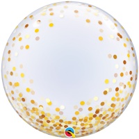 П BUBBLE DECO 24" Конфетти золотое