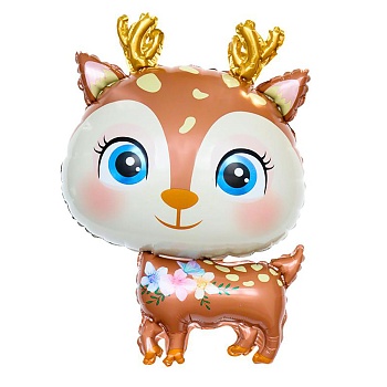 К ФИГУРА Олень милый коричневый