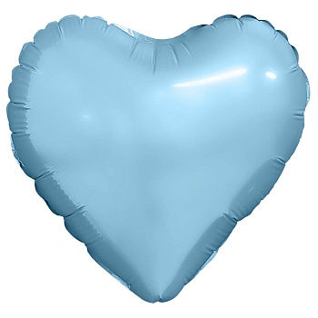 Р Б/РИС СЕРДЦЕ 9" Пастель Cool Blue