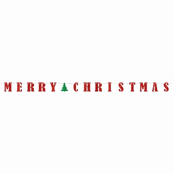Гирлянд-буквы MERRY XMAS блеск 3,6м/А