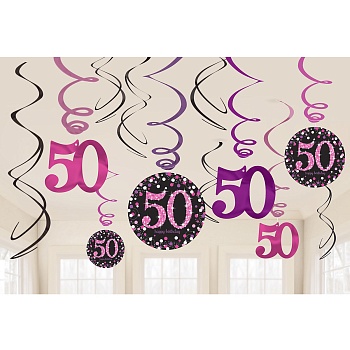 Спираль HB 50 Sparkling Pink 60см 12шт/А