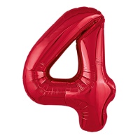 Р ЦИФРА 4 40" Металлик Red