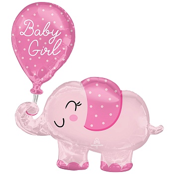 А ФИГУРА/P60 Слоник розовый BABY GIRL