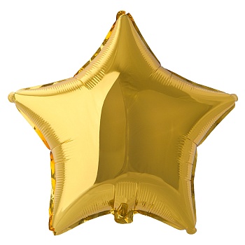 Ф Б/РИС 18" ЗВЕЗДА Металлик Gold(FM)