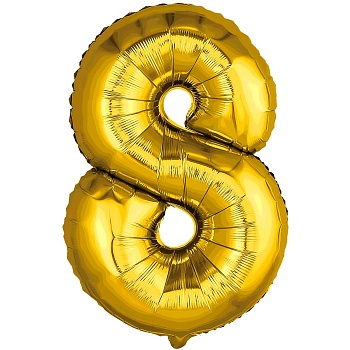 Р ЦИФРА 8 32" Металлик Gold