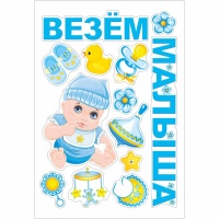 Магнит д/авто ВЕЗЕМ МАЛЫША 13 шт