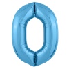 Р ЦИФРА 0 40" Металлик Cool Blue