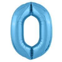 Р ЦИФРА 0 40" Металлик Cool Blue