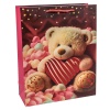 Пакет подар тис Мишки Love микс 26х32
