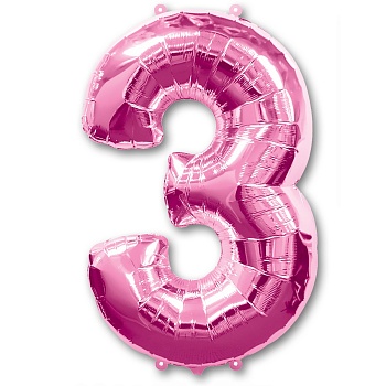 А ЦИФРА 3 Pink