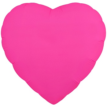 К Б/РИС СЕРДЦЕ 18" Неон Fuchsia