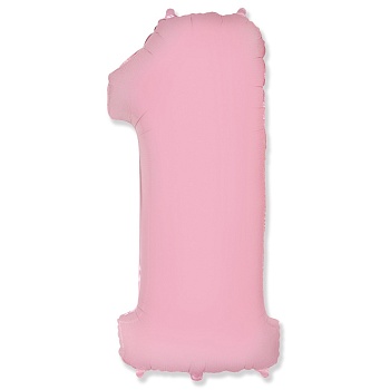 Ф ЦИФРА 1 32" Pastel Pink